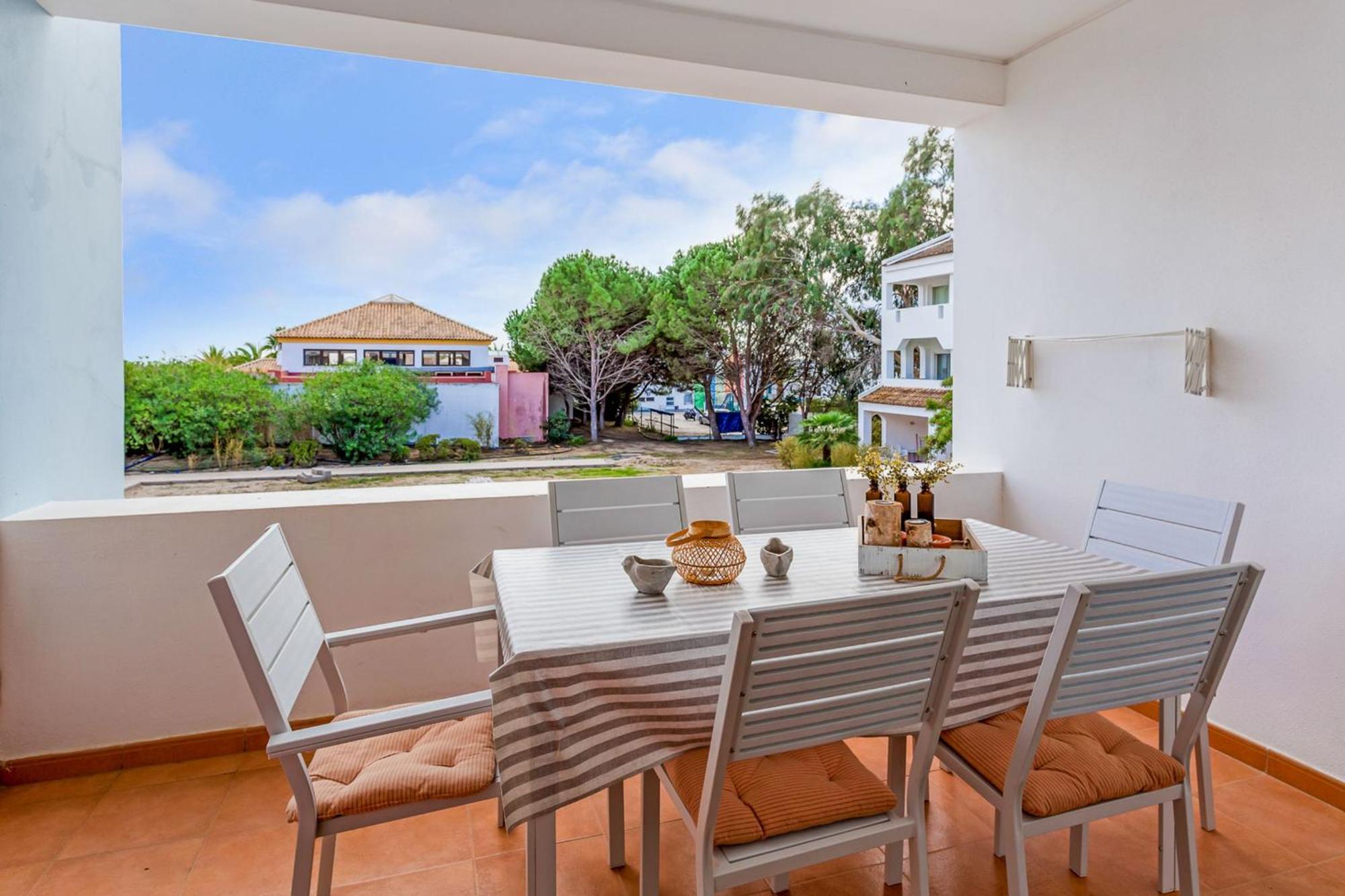 Golden 1 Bdr Flat W/ Balcony & Pool By Lovelystay Cabanas De Tavira Esterno foto